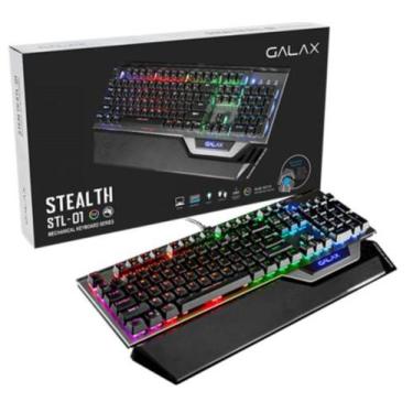 Imagem de Teclado gamer mecanico galax stealthy series stl-01 blue switch/rgb/10