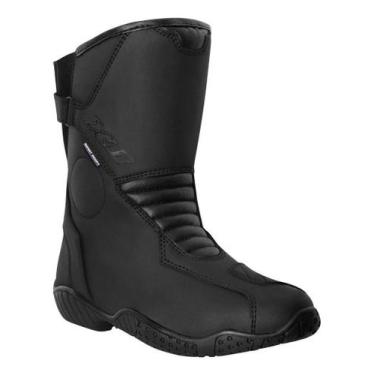 Imagem de Bota Motociclista Moto X11 Preta Celeste Feminina Cano Medio, 39, Pret