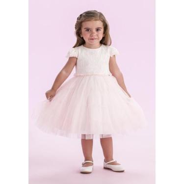 Imagem de Vestido Festa Menina Branco Petit Cherie, 2, Branco