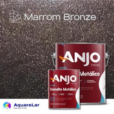 Imagem de Esmalte Metálico Anjo, MARROM BRONZE, 3,6L