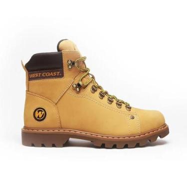 Imagem de Bota West Coast Worker Classic Nobuck Couro Amarelo, 41, Amarelo