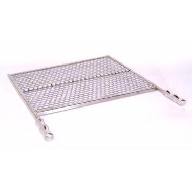 Imagem de Grelha para churrasco tipo Moeda med. 89 X 45 - Inox - R INOX