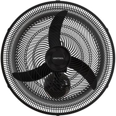 Imagem de Ventilador de Parede Ventisol New 50cm Preto para Uso Comercial com Design Robusto 110V