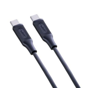 Imagem de CUSTOMIC CABO PVC TIPO C para TIPO C 60W 1 METRO, PRETO