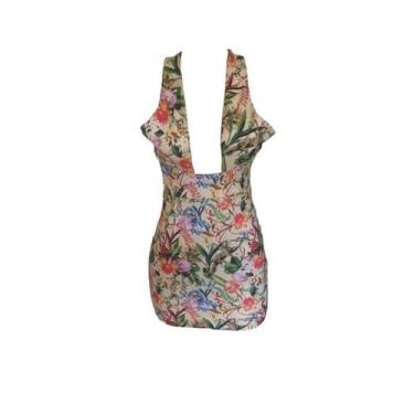 Imagem de Vestido Estampado Decote Profundo Missbella, P