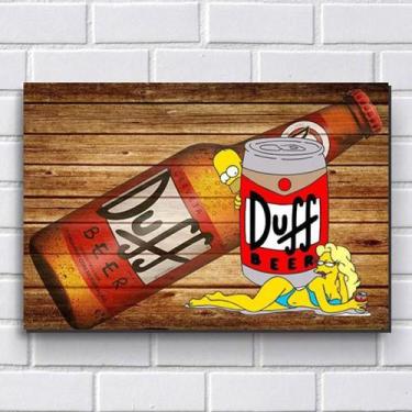 Imagem de Placa Decorativa - Simpsons Duff 30X20Cm Em Mdf - R+ Adesivos