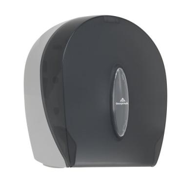 Imagem de Distribuidor de papel higiênico jumbo de roll único por GP Pro (Georgia-Pacífico), fumaça translúcida, 59009, 10.610 "W x 5,390" D x 11.290 "h