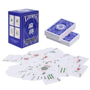 Imagem de Cartas de Mahjong Americano XJHMNS 2026 à Prova dÁgua, Letra Grande