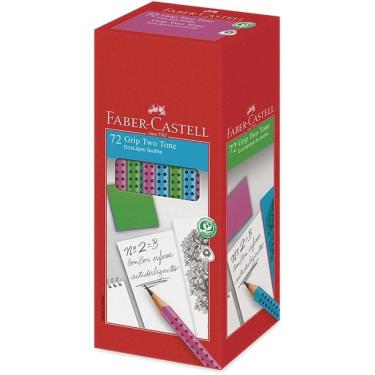 Imagem de Lápis Preto Triangular Faber-Castell Grip 2001 Two Tone Ergonômico Madeira Certificada FSC