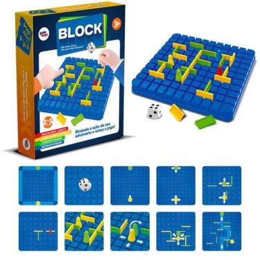 Imagem de Block Jogo De Tabuleiro Brinquedo Com 34 Peças Presente Para Crianças 