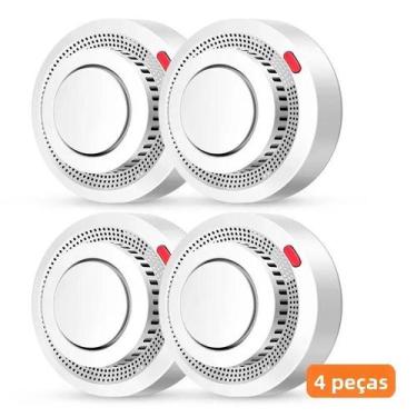 Imagem de Sensor De Fumaça WiFi Inteligente Com Som De 85dB Para Proteção Contra