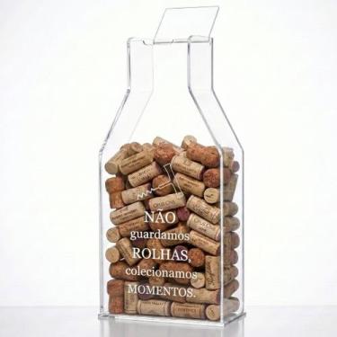 Imagem de Suporte Rolhas Vinho Decorativo Decoração Garrafa Adega Sala Ambientaç