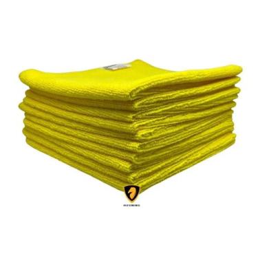 Imagem de Kit 10 Panos de Microfibra Detailer Amarelo