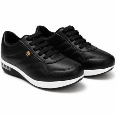 Imagem de Tênis Feminino Slip On Modare Ultraconforto Gel Tech Bolhas Cor:PretoT