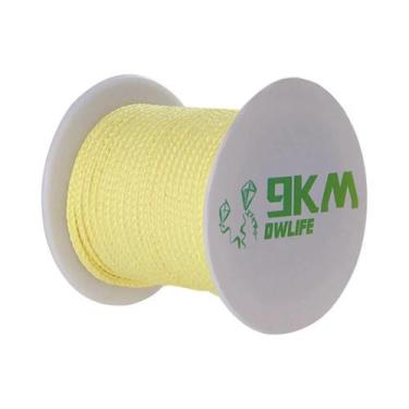 Imagem de Linha De Pesca Trançada De Kevlar Amarela 9KM, Alta Resistência À Traç