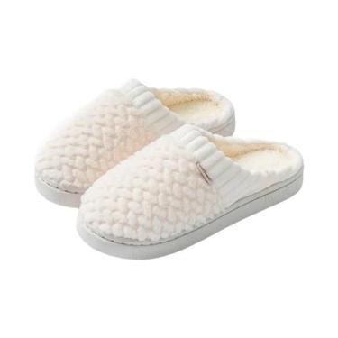 Imagem de Chinelos Unissex De Pelúcia De Coelho Sintético, Sapatos De Inverno Pa