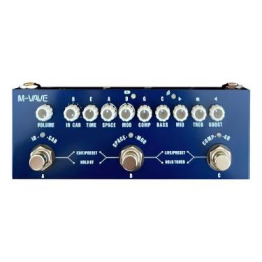 Imagem de Pedal De Efeito M-vave Cube-baby Bass Azul Azul - Geral