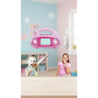 Imagem de Radio Infantil com Microfone Musical e Luzes 2 Peças - Congratulations