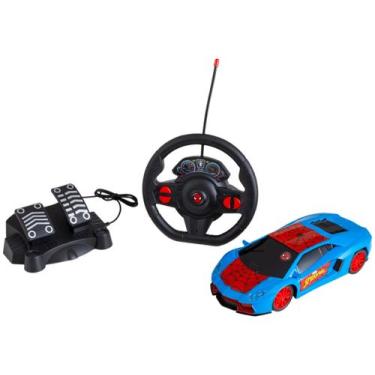 Imagem de Carrinho Controle Remoto Homem-Aranha - Volante Pedal Candide
