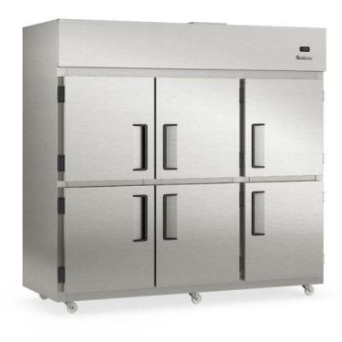 Imagem de Refrigerador 6 Portas GRCR6P com 2181L e Degelo Manual Inox Gelopar