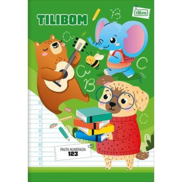 Imagem de Caderno Brochura Cp Flex Tilibom Verd PT Numeradas 123 60FL