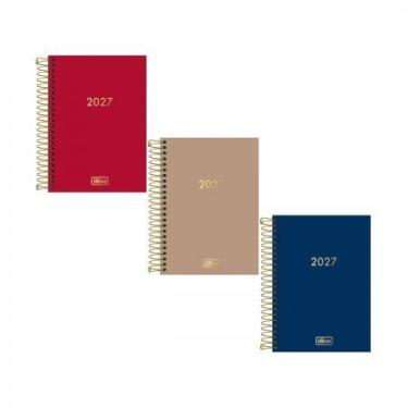 Imagem de Agenda executiva espiral diária Napoli Cores 187x129mm 2027 - Tilibra