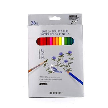 Imagem de Lápis de cor solúvel em água 36 cores, adequado para pintura, enchimento e pintura
