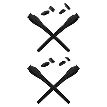 Imagem de Mryok Kits de reposição para ponteiras de orelha Oakley Flak XS OJ9005 – Opt, Preto e preto, One Size