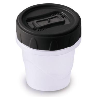 Imagem de Pote De Plástico Clic Rosca Porta Temperos 65ml Preto Plasutil Ref.139