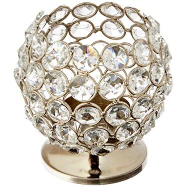 Imagem de Lamparina Nickel Cristal Sarquis Samara Prata