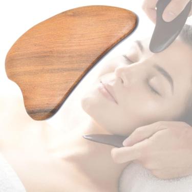 Imagem de Gua Sha de Madeira Aromática Massagem Facial Corporal