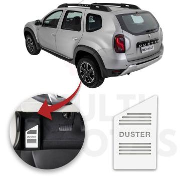 Imagem de Descanso De Pé Renault Duster 2012 A 2020 Aço Escovado Prata