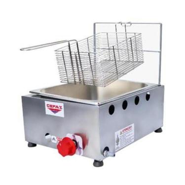 Imagem de Fritadeira Industrial À Gás Cefaz Fc-01 5L Prata