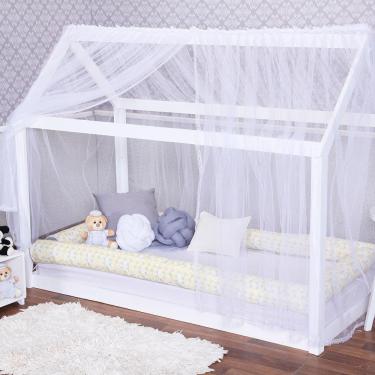 Imagem de Mosquiteiro Para Cama Montessoriana Tule Branco 2,00 X 1,70