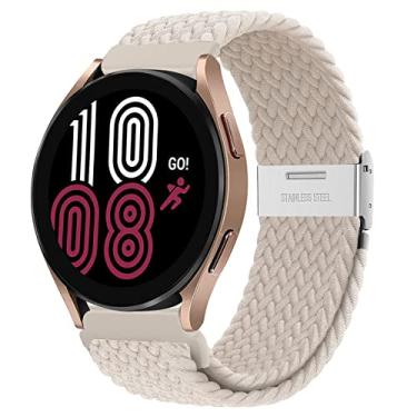 Imagem de Loop Solo trançado compatível com Samsung Galaxy Watch 3 45 mm/Galaxy Watch 46 mm/Gear S3 Frontier Classic para Huawei Watch 2 Classic/3/3 pro/GT/2/3 Pulseira de tecido de nylon ajustável 22 mm