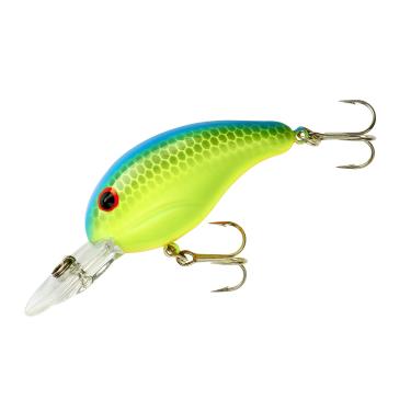 Imagem de Band-It Iscas de pesca Crankbait Series 100 200 e 300, Chartreuse Blue Back, Series 200 (Dives to 8') (BDT236)