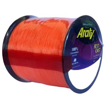 Imagem de Linha Pesca Araty Best Cast 0,35 mm Laranja Carretel com 100 Gramas 926 Metros 18,7 Libras
