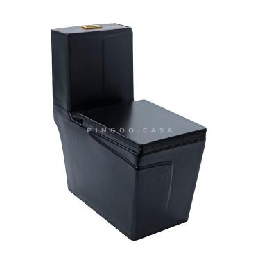 Imagem de Vaso Sanitário Monobloco Topázio Pingoo.casa - Preto