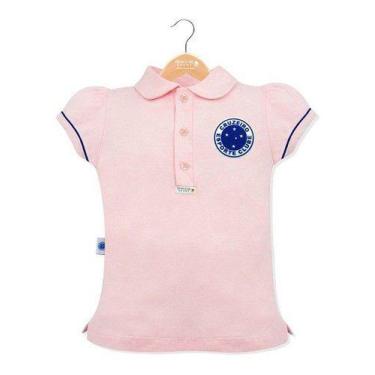 Imagem de Camisa Polo Revedor Cruzeiro Menina Rosa - Infantil 4,6,8