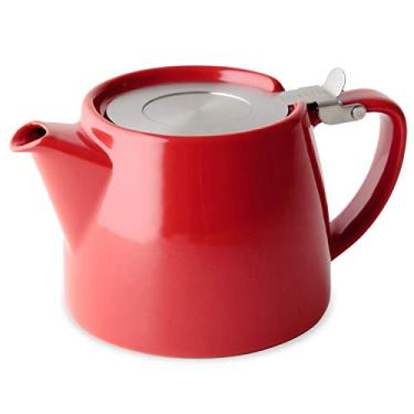Imagem de FORLIFE Bule de chá com tampa SLS e infusor, 530 ml, vermelho