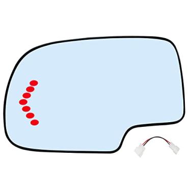 Imagem de Espelho de substituição para o lado do motorista para Cadillac Escalade Yukon Chevy Chevrolet Suburban Silverado GMC Sierra Tahoe Avalanche Silverado Sierra Left Pass Aquecido Convexo Espelho Vidro 88944391