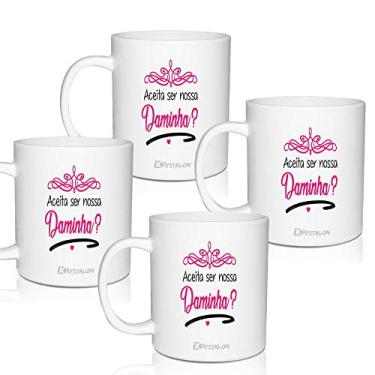 Imagem de 4 Canecas Lembrancinha 300 ml Personalizadas para Daminha