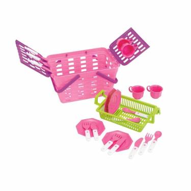 Imagem de Kit Acessórios e Utensílios Infantil - Cesta de Pic-Nic - Magic Toys