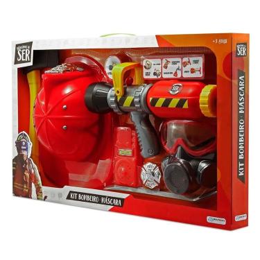 Imagem de Brincando de Ser Kit Bombeiro Com Máscara de Oxigênio - Multikids