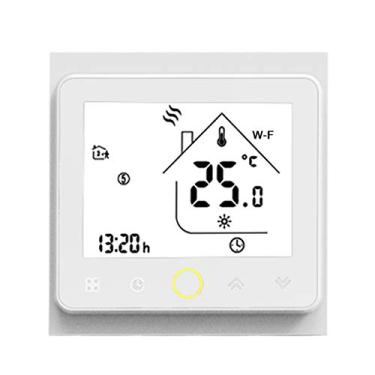 Imagem de Tingpai Tuya ZigBee3.0 Smart ermostat 5A Controlador de tempe tu prog mável semanal APP Control Controle de voz compatível com Al/Google Home pa aquecimento de piso de água pa residências de