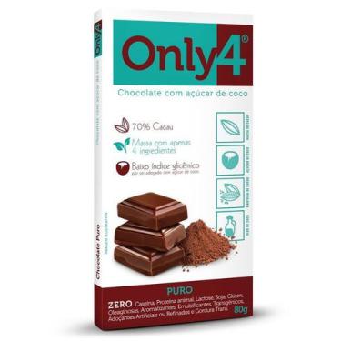 Imagem de Chocolate 70% Cacau Cranberrry Zero Açúcar Sem Glutén Only4 - Genevy