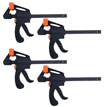 Imagem de Kit 4 Grampos Sargento de Aperto Rápido 6Pol. (150mm) CHARBS