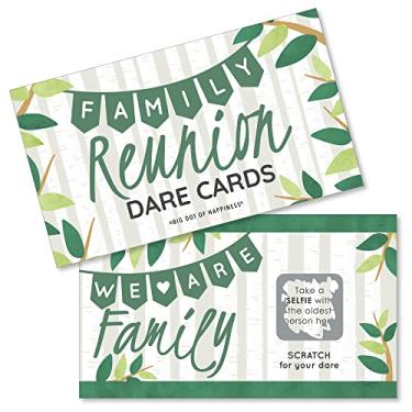 Imagem de Big Dot of Happiness Family Tree Reunion - Family Gathering Party Game Scratch Off Dare Cards - 22 unidades