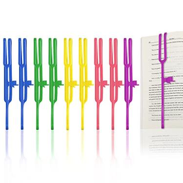 Imagem de CRIVERS Marcador de página de silicone com ponta de dedo, linda alça de marcador de livro para material de escritório, material escolar, presente de papelaria