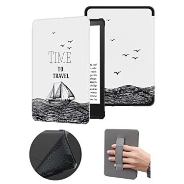 Imagem de Capa macia com alça de mão para a 11ª geração do Kindle lançado em 2022, capa à prova de quedas com função de despertar automático - não para a 11ª geração do Kindle Paperwhite